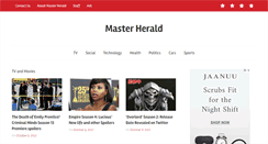 Desktop Screenshot of masterherald.com